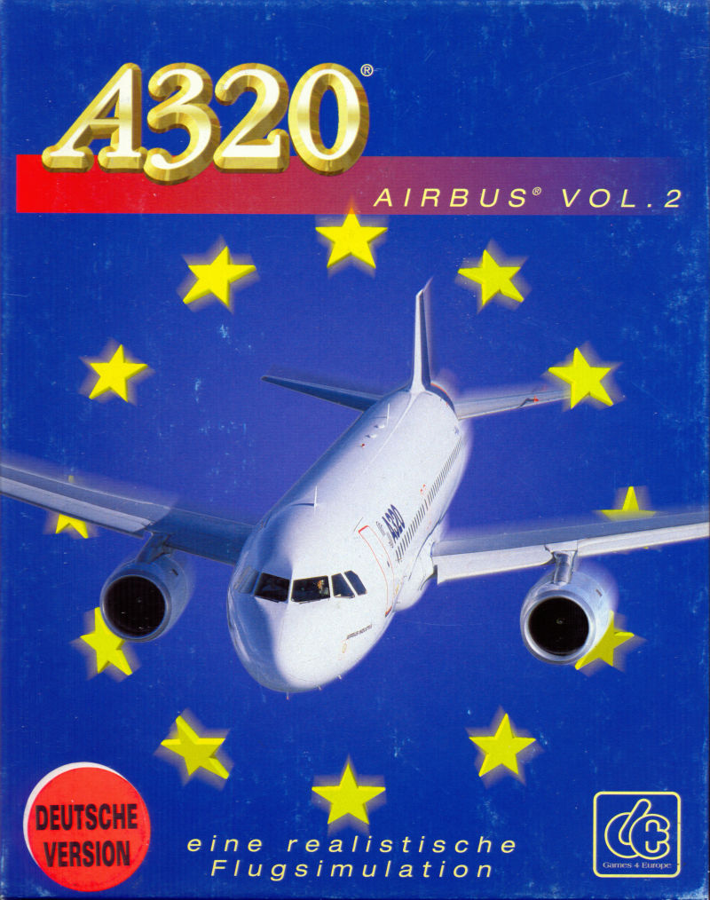 A320 Airbus: Edition Europa box art for Amiga